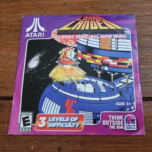 Atari Lunar Lander Taco Bell Promo PC Game Disc NEW Sealed - Picture 1 of 3